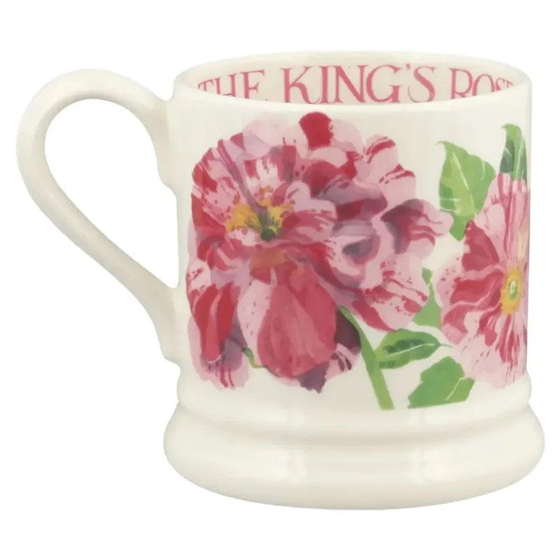 Emma Bridgewater David Austin The King's Rose 1/2 Pint Mug in Pink