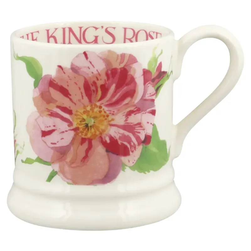 Emma Bridgewater David Austin The King's Rose 1/2 Pint Mug in Pink-1