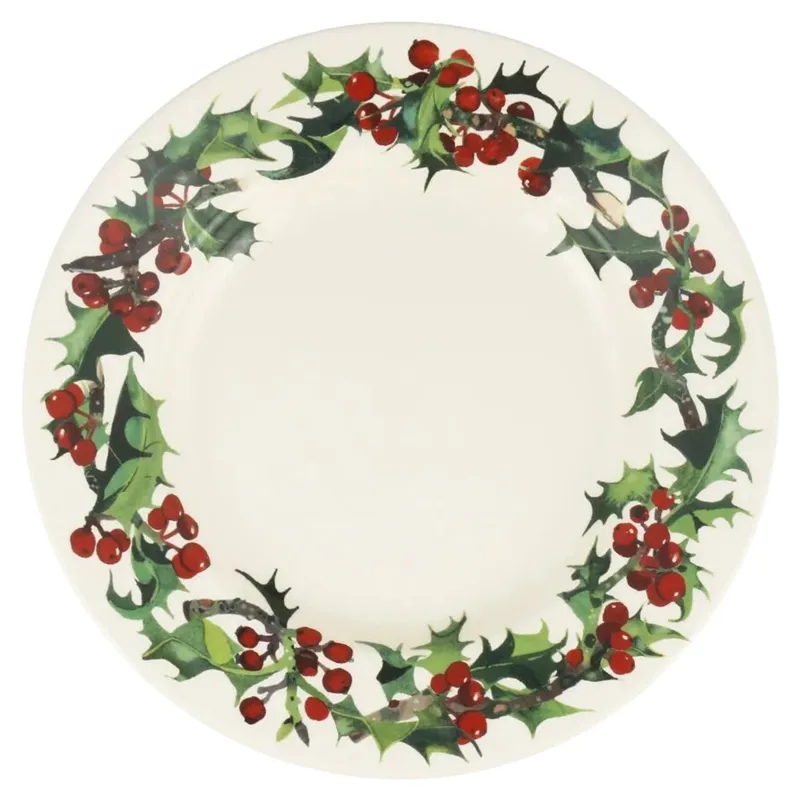 Emma Bridgewater Holly Large Dinner Plate 10.5 Inch