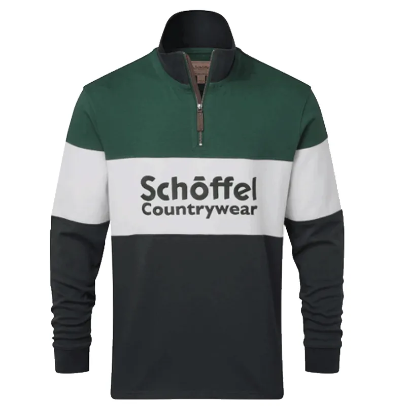 Schoffel Exeter Heritage Quarter Zip Jumper Navy