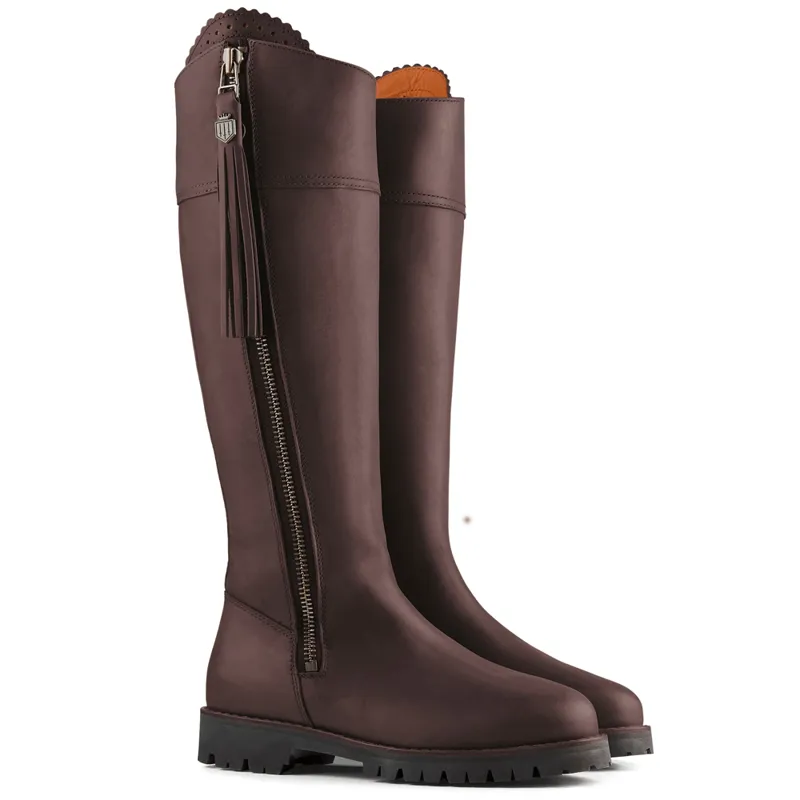 Fairfax and Favor Explorer Boots Mahogany Leather