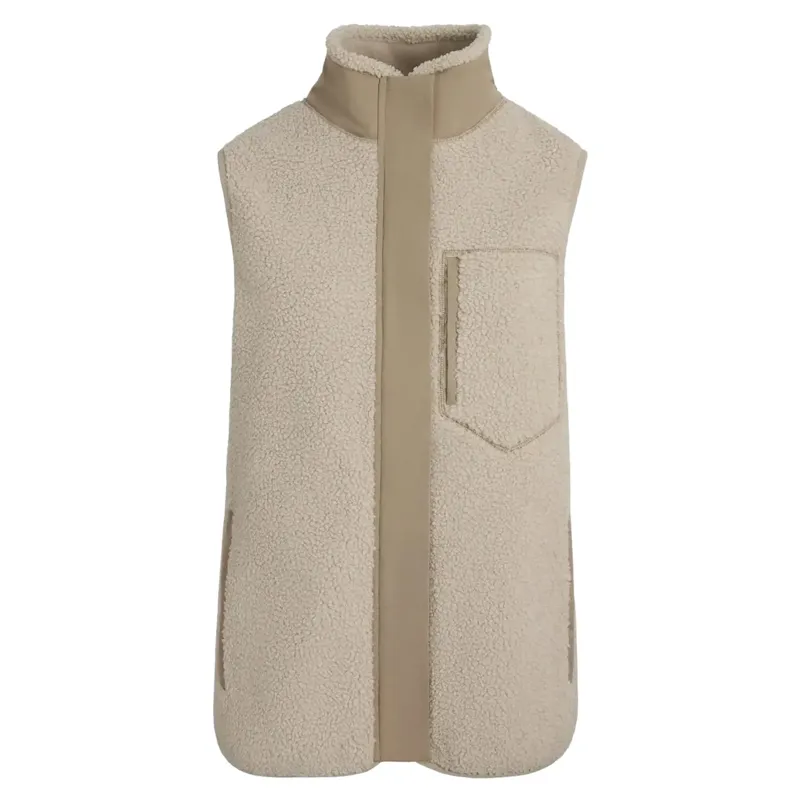 Fairfax and Favor Agnes Fleece Gilet in Fawn