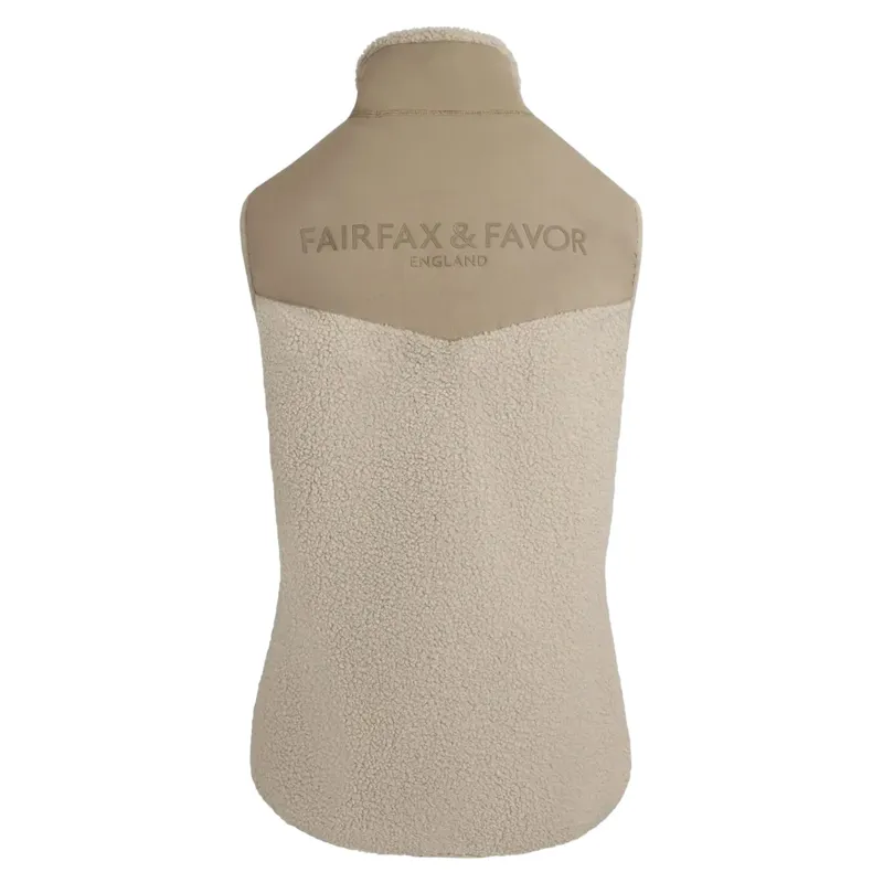 Fairfax and Favor Agnes Fleece Gilet in Fawn-1