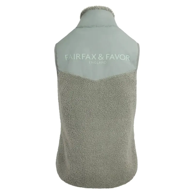 Fairfax and Favor Agnes Fleece Gilet in Pistachio-1