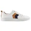 Fairfax and Favor Alexandra Leather Trainer in Navy/Tan