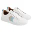 Fairfax and Favor Alexandra Leather Trainer in Sky Blue/Stone