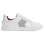 Fairfax and Favor Alexandra Leather Trainer in Sky Blue/Stone