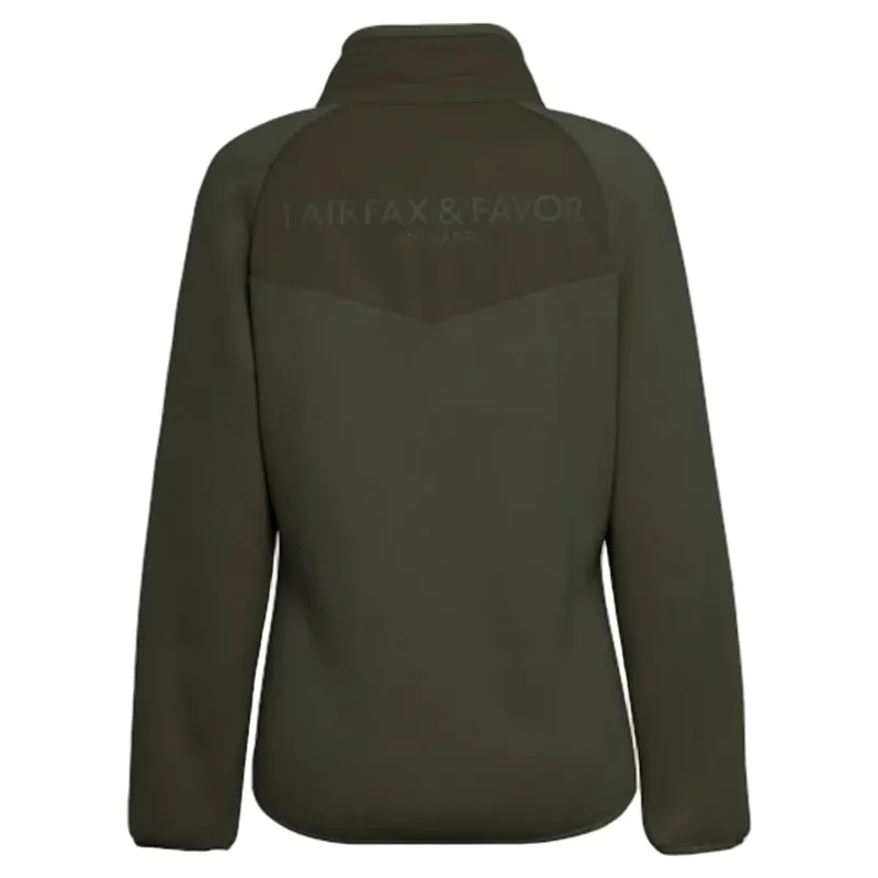 Fairfax and Favor Aria 1/4 Zip Fleece in Khaki-1