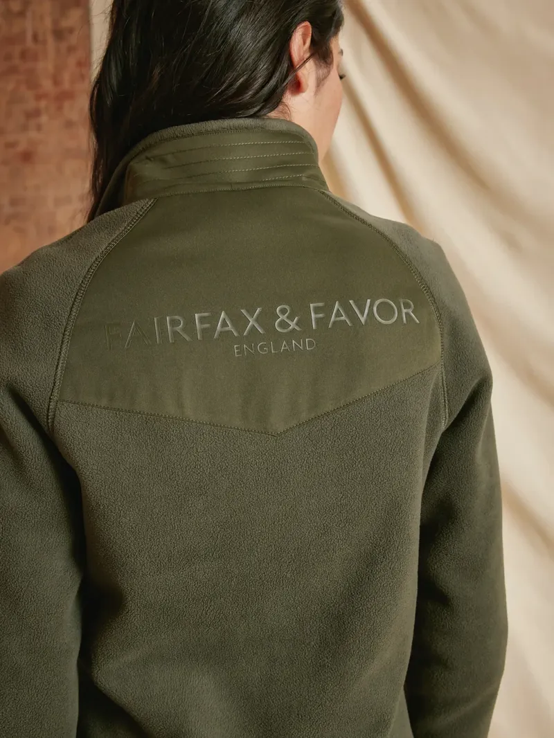 Fairfax and Favor Aria 1/4 Zip Fleece in Khaki-5