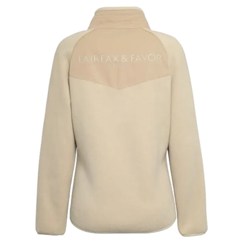 Fairfax and Favor Aria 1/4 Zip Fleece in Oatmeal-1