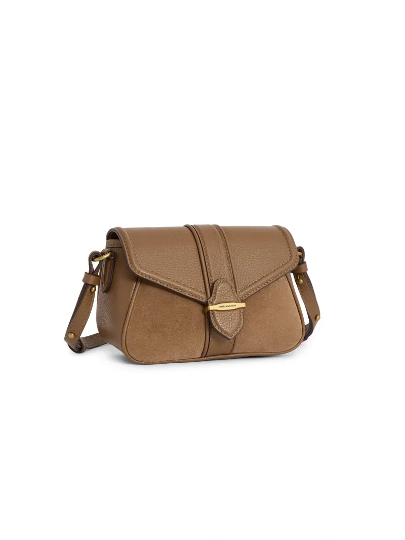 Fairfax and Favor Aviemore Crossbody Bag Suede in Tan-1
