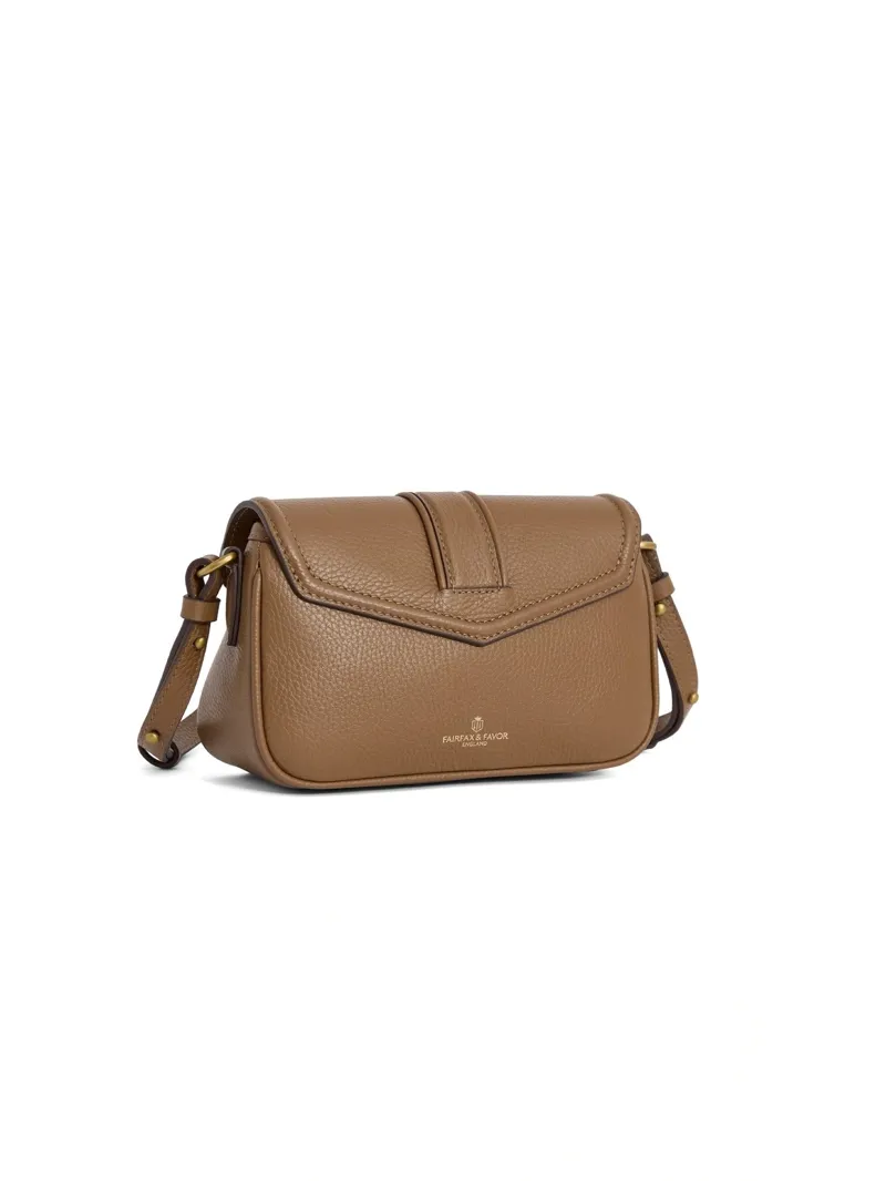 Fairfax and Favor Aviemore Crossbody Bag Suede in Tan-2