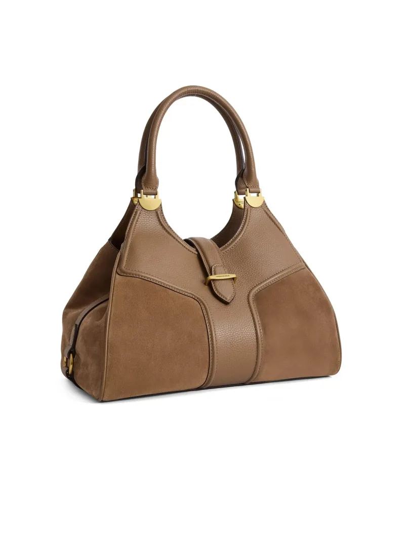 Fairfax and Favor Aviemore Suede Shoulder Bag in Tan-1