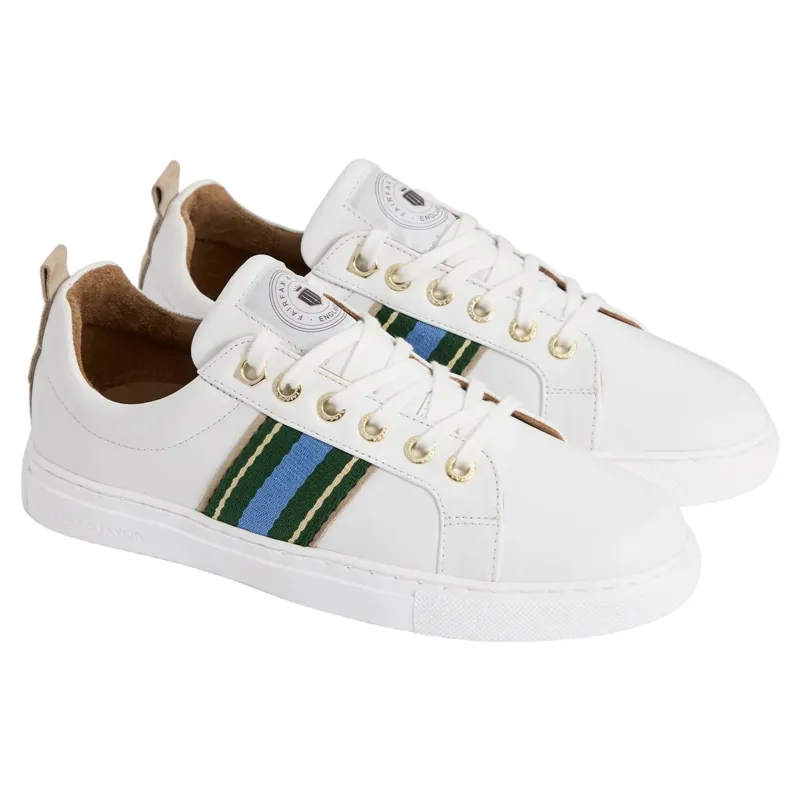 Fairfax and Favor Boston Women's Trainer in Clover Green/Sky Blue