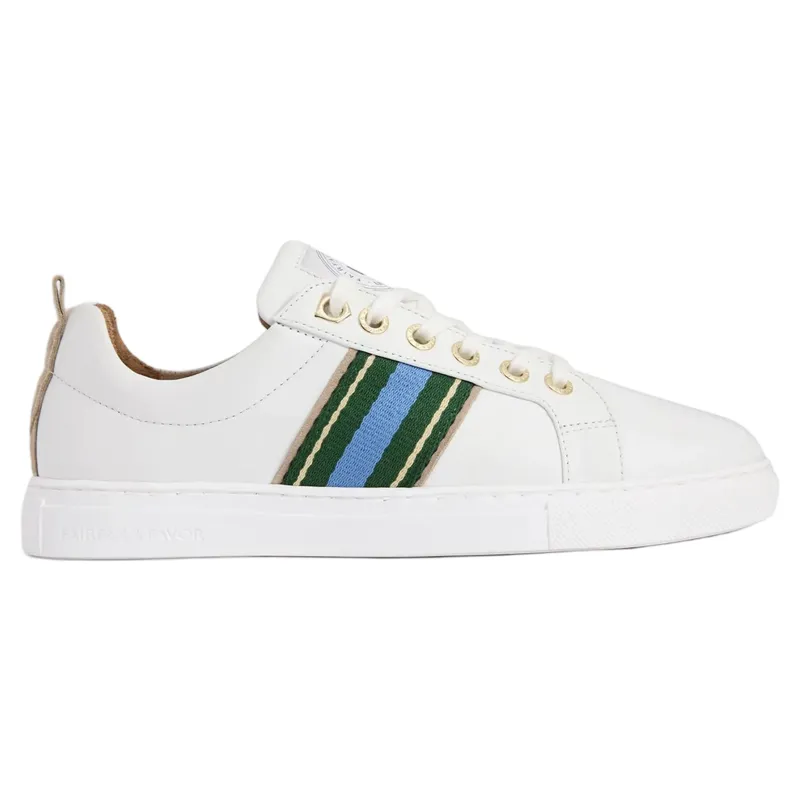 Fairfax and Favor Boston Women's Trainer in Clover Green/Sky Blue-1