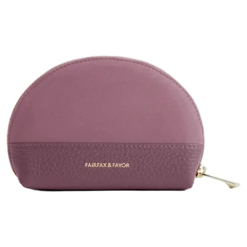 Fairfax and Favor Chiltern Coin Purse in Heather Suede-2