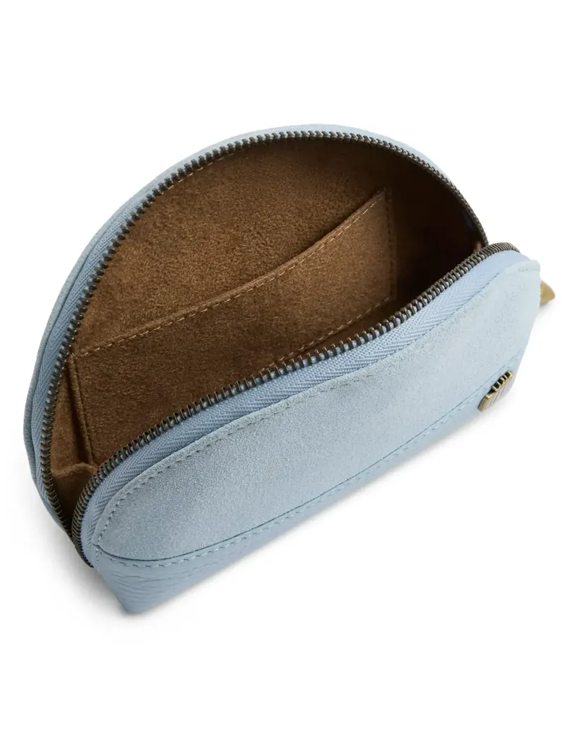 Fairfax and Favor Chiltern Coin Purse Suede in Sky Blue-2