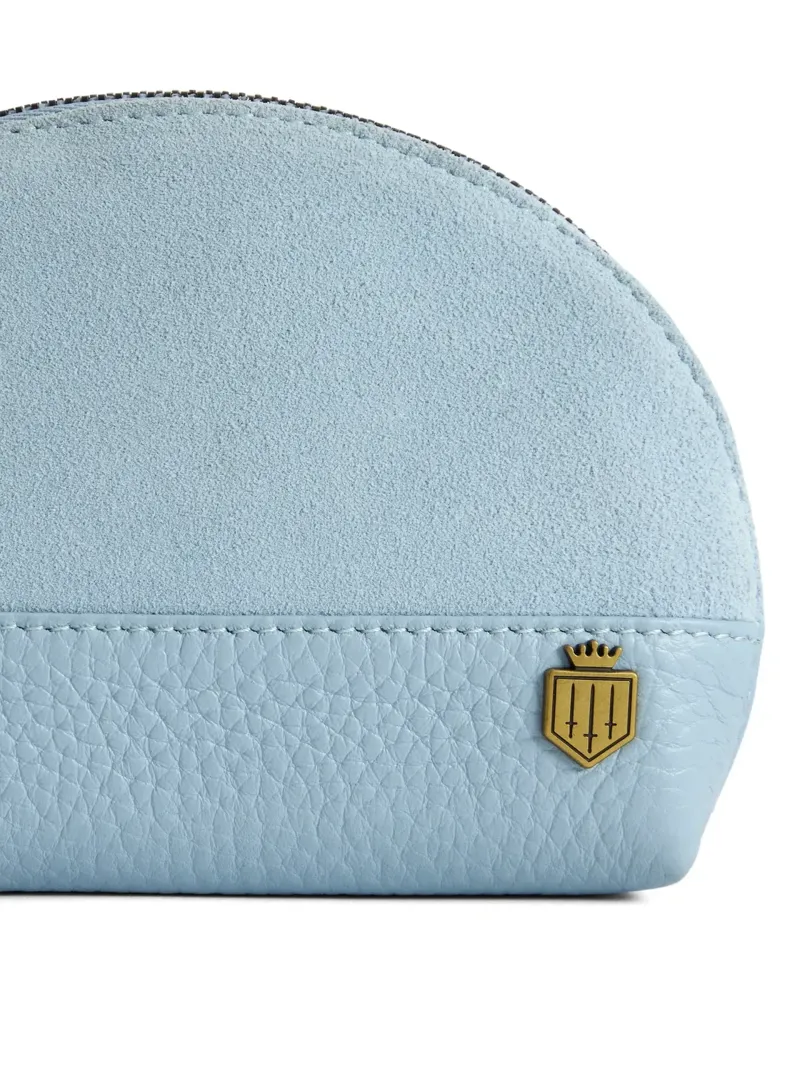 Fairfax and Favor Chiltern Coin Purse Suede in Sky Blue-3