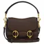 Fairfax and Favor Connie Top Handle Handbag in Mahogany Leather