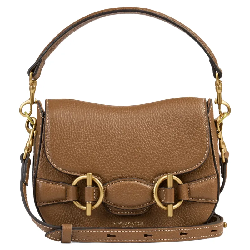 Fairfax and Favor Connie Top Handle Handbag in Tan Leather