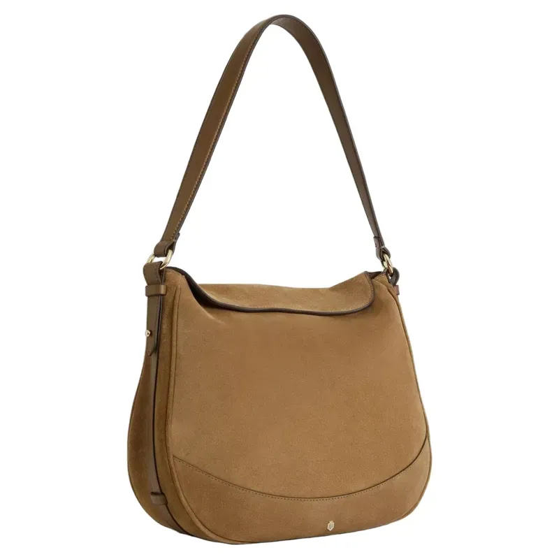 Fairfax and Favor Dartmoor Hobo Bag in Tan Suede