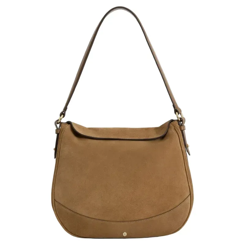 Fairfax and Favor Dartmoor Hobo Bag in Tan Suede-1