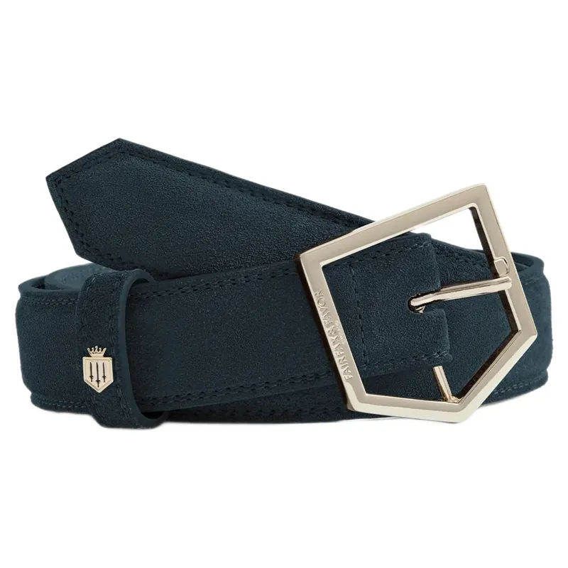 Fairfax and Favor Felbrigg Suede Belt in Teal