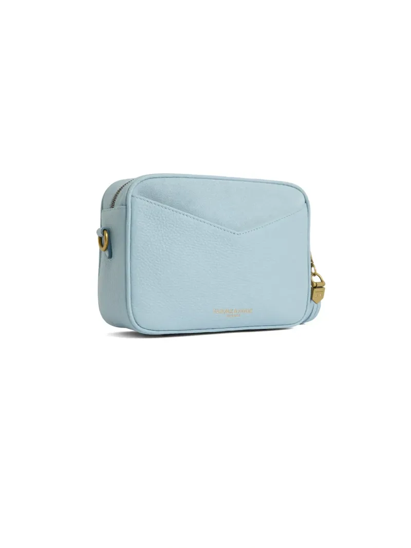 Fairfax and Favor Finsbury Cross Body Bag Suede in Sky Blue-2
