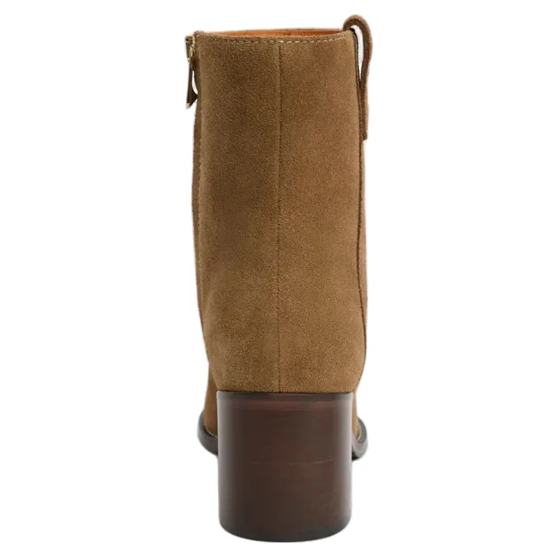 Fairfax and Favor Heeled Ludlow Ankle Boot Tan Suede-1