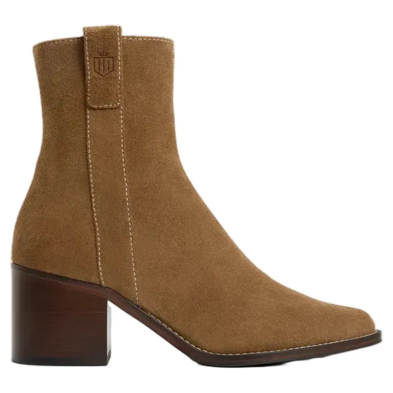Fairfax and Favor Heeled Ludlow Ankle Boot Tan Suede-2