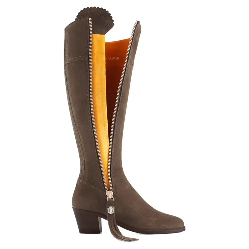 Fairfax and Favor Heeled Regina Fog Suede-5