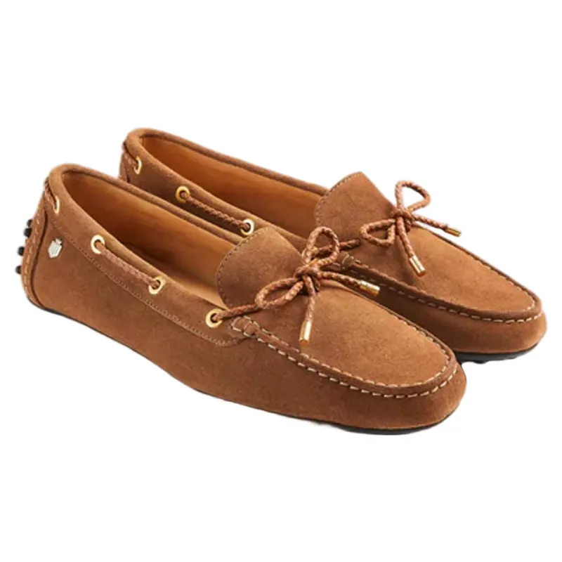 Fairfax and Favor Henley Suede Driver Tan