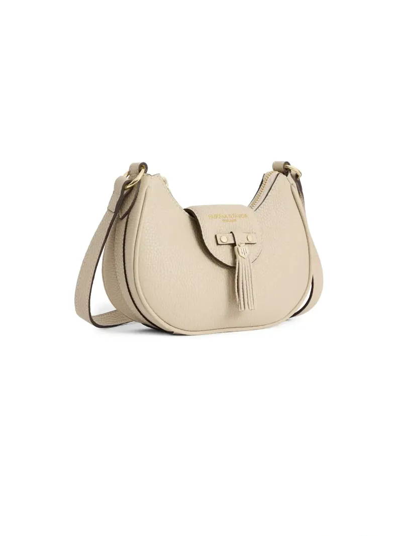 Fairfax and Favor Micro Windsor Cross Body Leather in Stone-1