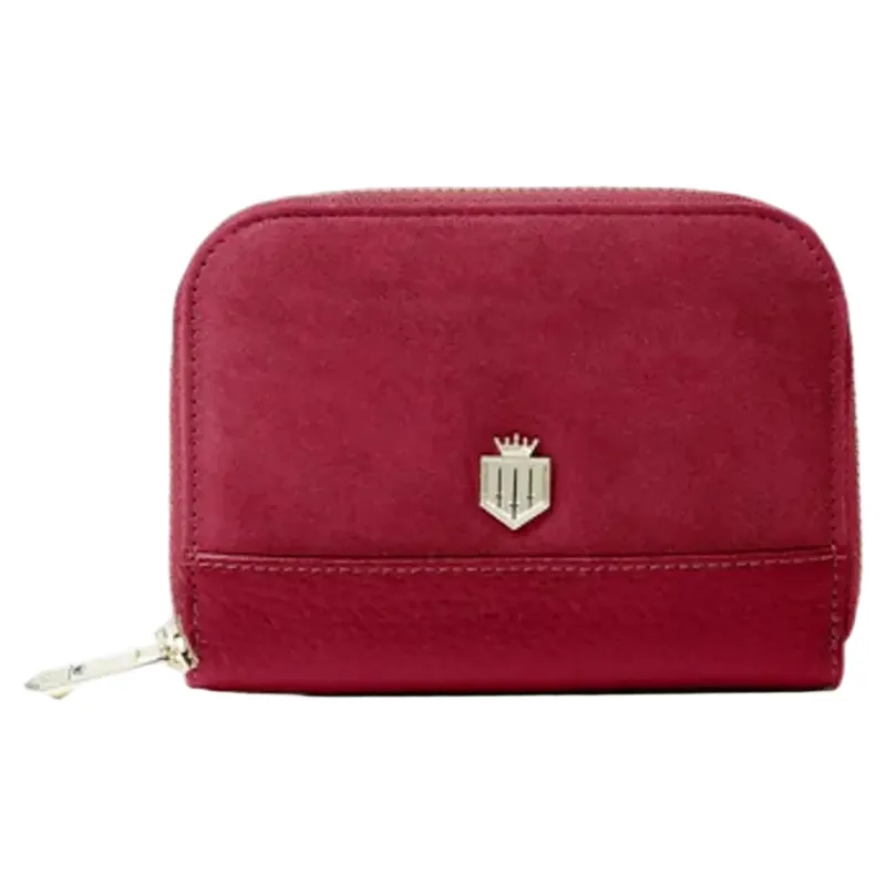 Fairfax and Favor Mini Salisbury Purse Cherry Suede