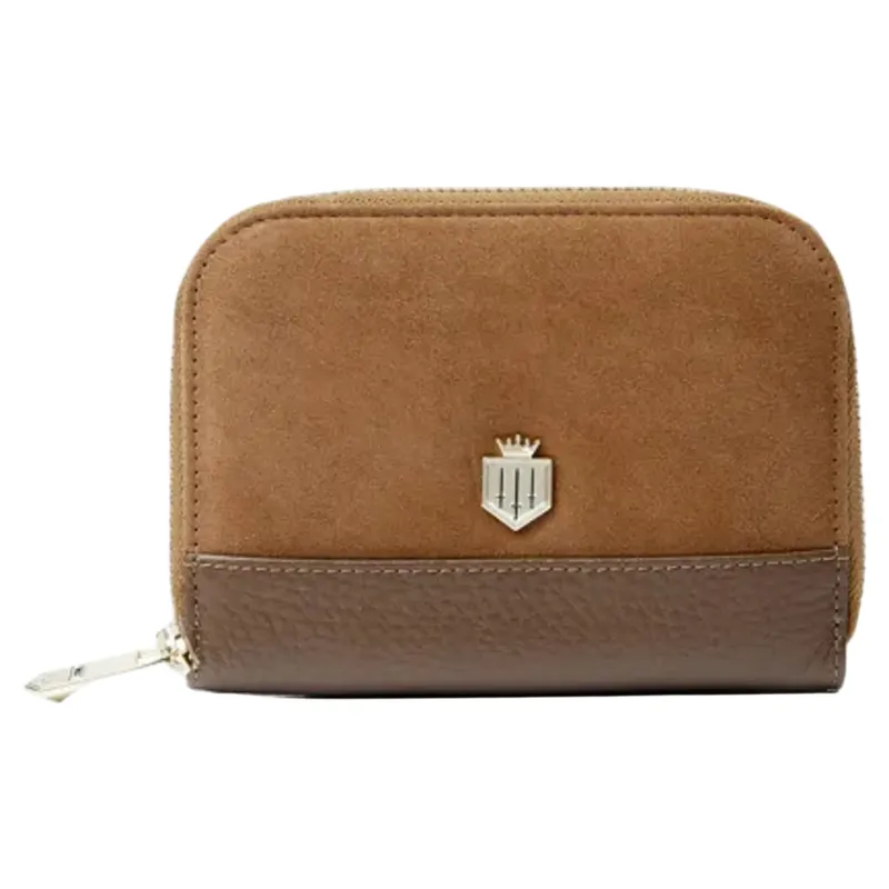 Fairfax and Favor Mini Salisbury Purse Tan Suede