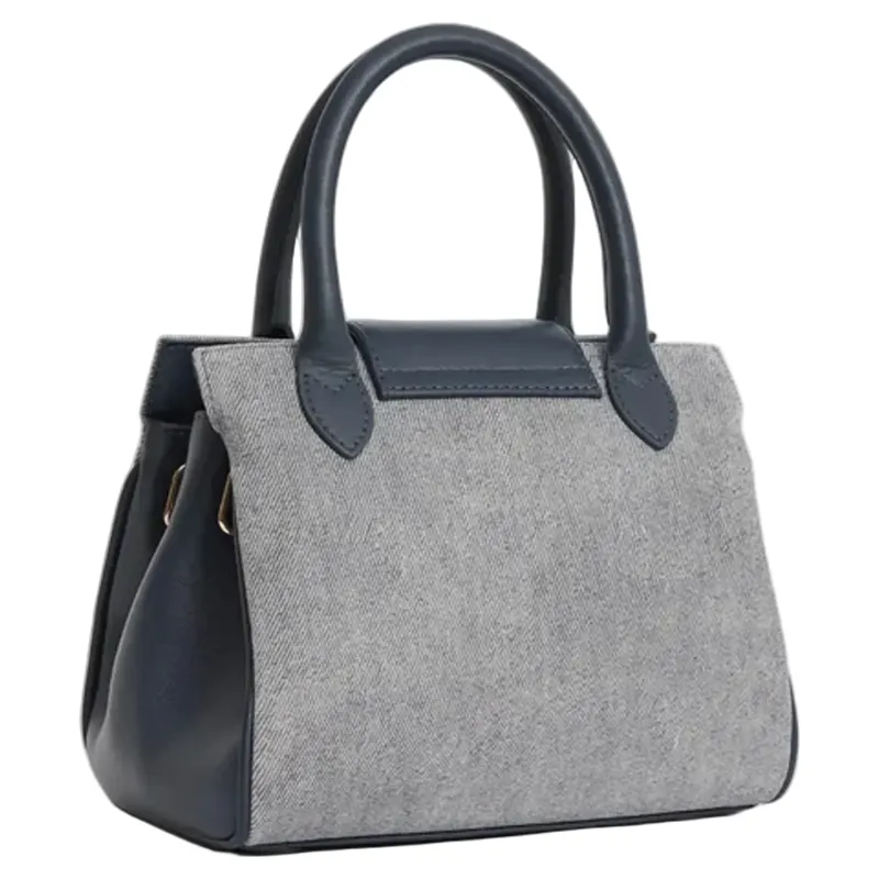 Fairfax and Favor Mini Windsor Handbag Denim Suede-2
