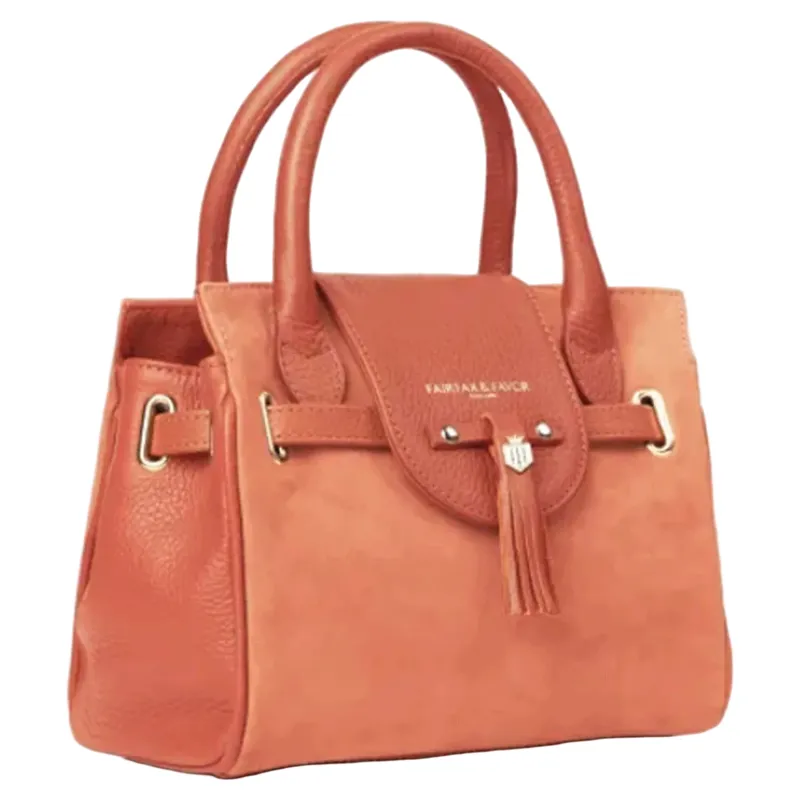 Fairfax and Favor Mini Windsor Handbag Melon Suede