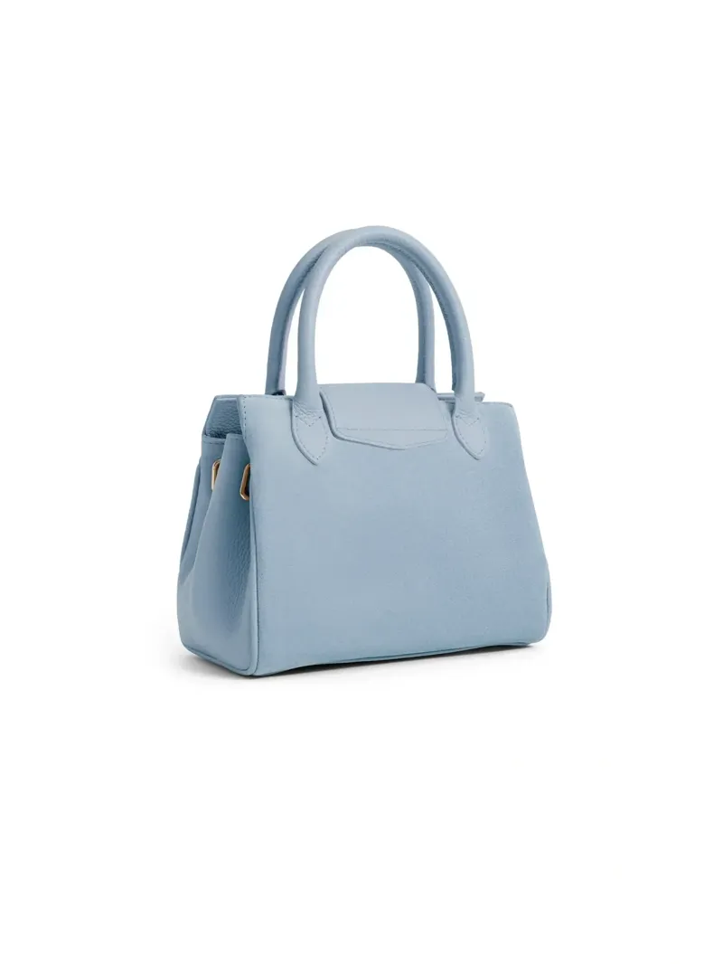 Fairfax and Favor Mini Windsor Handbag Suede in Sky Blue-2