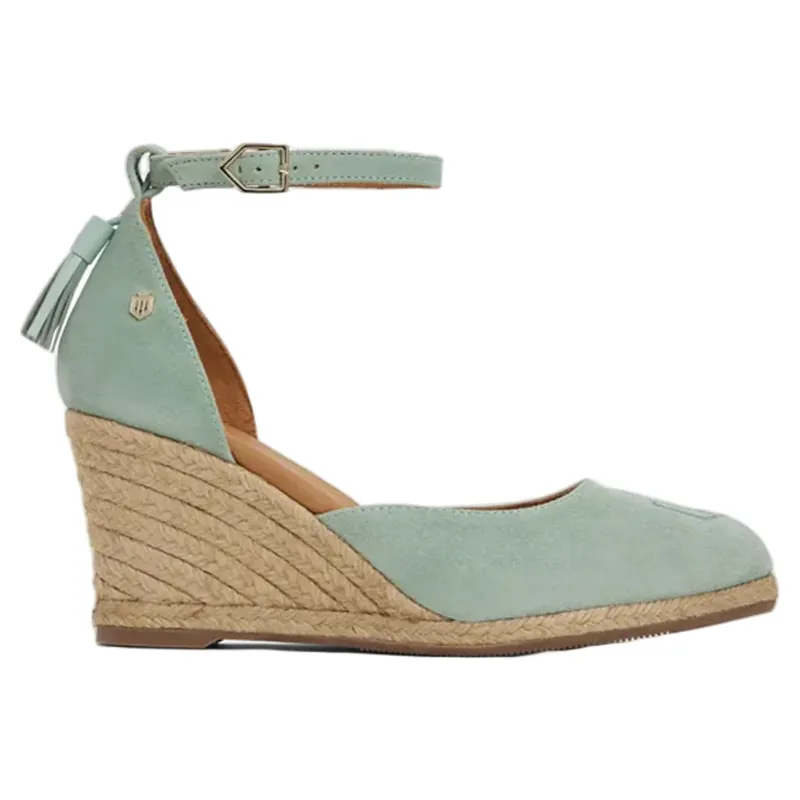 Fairfax and Favor Monaco Wedge Mint Suede-1