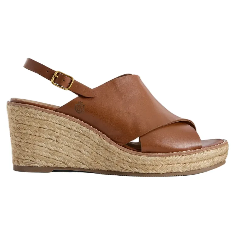 Fairfax and Favor Morella Wedge Leather in Tan-1