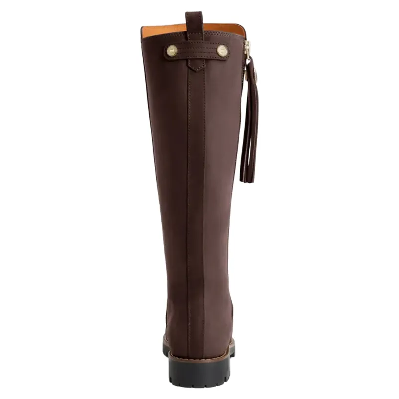 Fairfax and Favor Oakham Waterproof Knee High Boots Mahogany Leather-2