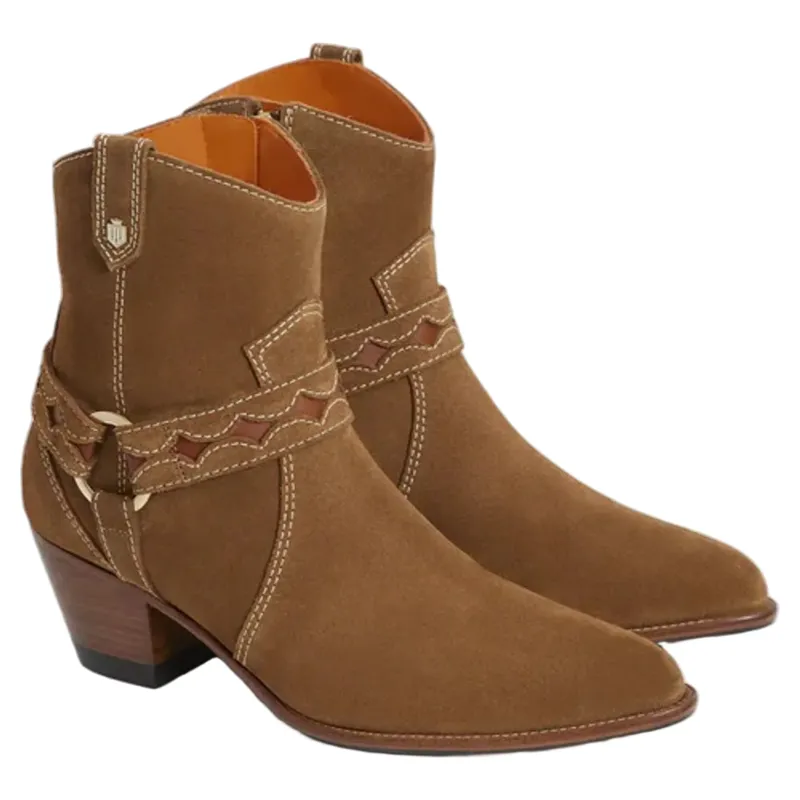 Fairfax and Favor Ohio Ankle Boot Tan Suede