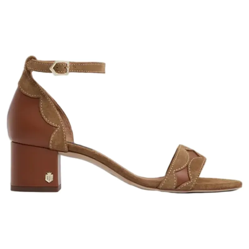 Fairfax and Favor Ohio Mid Heel Tan Suede-1
