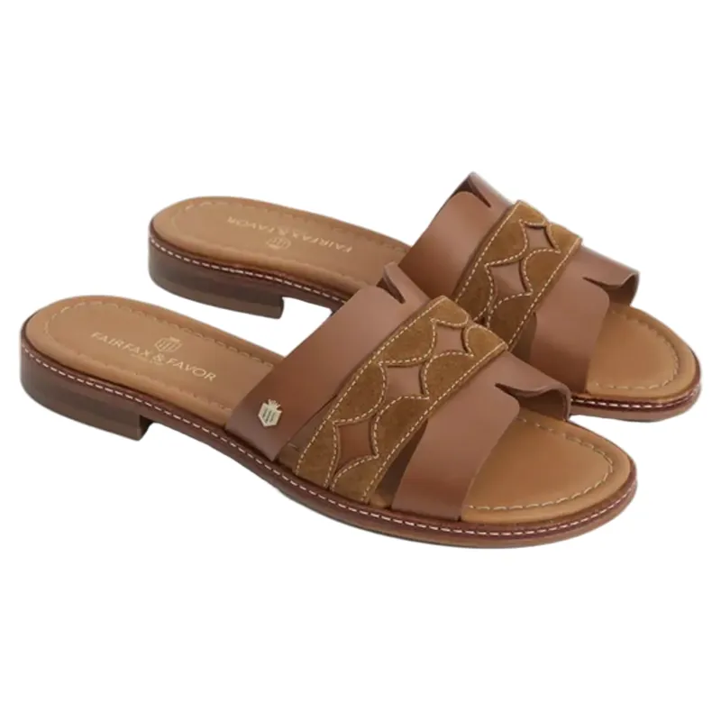 Fairfax and Favor Ohio Sandal Tan Suede