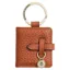 Fairfax and Favor Photo Holder Key Ring Leather in Orange