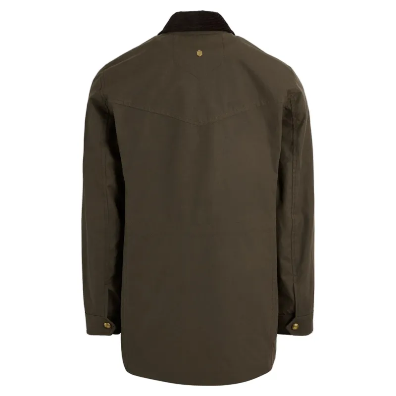 Fairfax and Favor Polly Waisted Wax Jacket in Dark Khaki-1