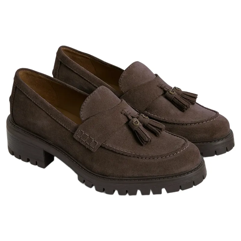 Fairfax and Favor Putney Loafer in Chocolate Suede