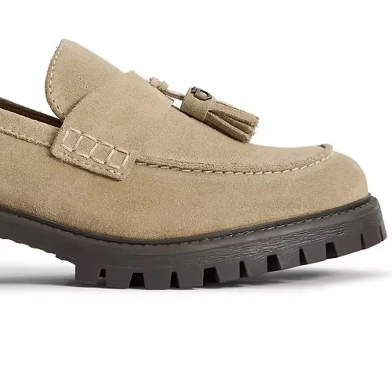 Fairfax and Favor Putney Loafer Suede in Fawn-2