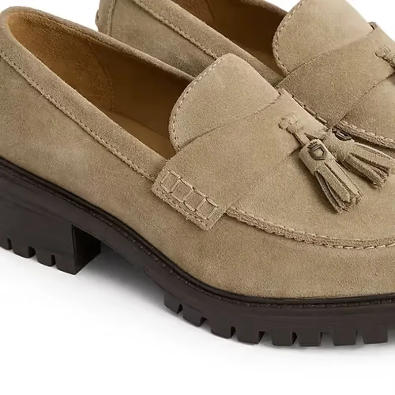 Fairfax and Favor Putney Loafer Suede in Fawn-3