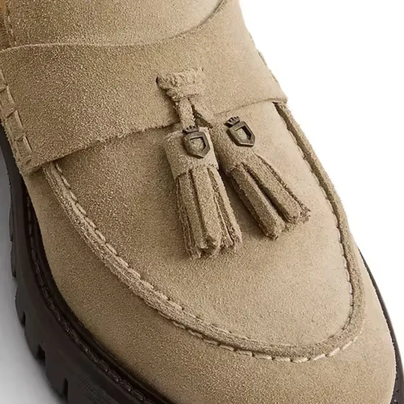 Fairfax and Favor Putney Loafer Suede in Fawn-4